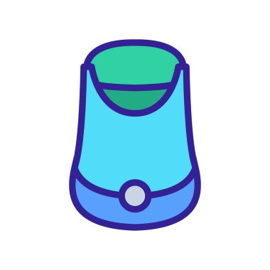 şamdan ikon vektöründeki mum. Mum işaretindeki mum. renk sembolü çizimi