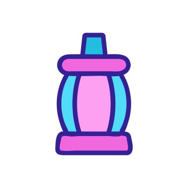 Kapalı yuvarlak ışık ikonu vektörü. Kapalı yuvarlak ışık işareti. renk sembolü çizimi