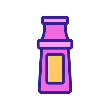 Domates ve ketçap ikonu vektörü. Domates ve ketçap alameti. renk sembolü çizimi