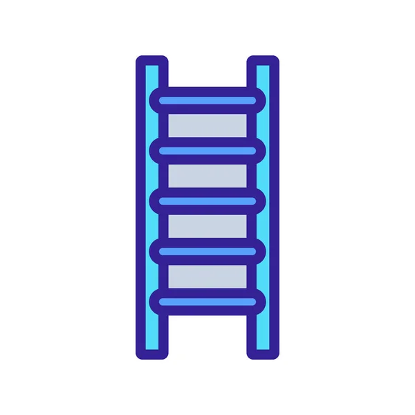 Gewöhnliche Gartentreppe Symbol Vektor Ein Normales Gartenleitschild Farbige Symbolabbildung — Stockvektor