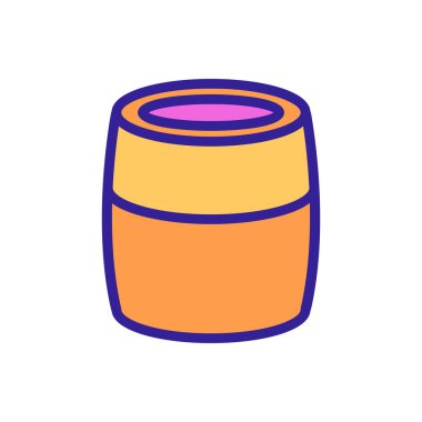 Kalıpların ikon vektöründen hava boşalması. Temizlik levhalarından hava boşalması. renk sembolü çizimi