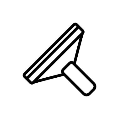 Pencere simge vektörünü temizlemek için özel bir araç. Pencereleri temizlemek için özel bir araç. izole edilmiş sınır sembolü çizimi