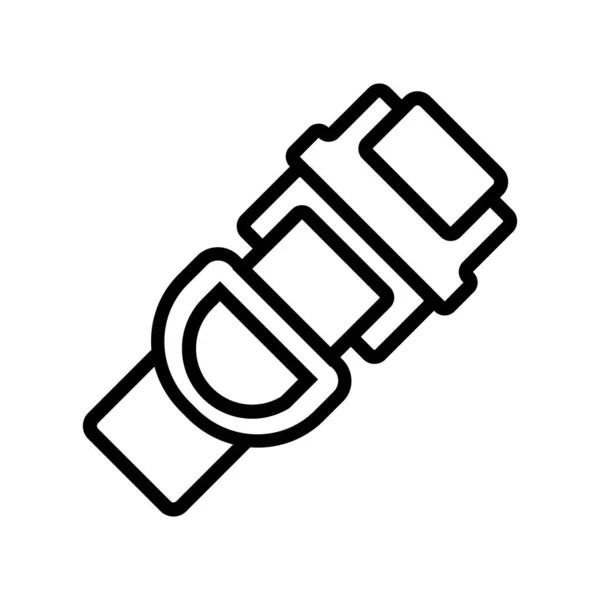 Cintura Sicurezza Icona Vettore Segnale Delle Cinture Sicurezza Illustrazione Simbolo — Vettoriale Stock