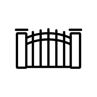 dövülmüş yuvarlak çit simgesi vektörü. Sahte yuvarlak çit işareti. izole edilmiş sınır sembolü çizimi