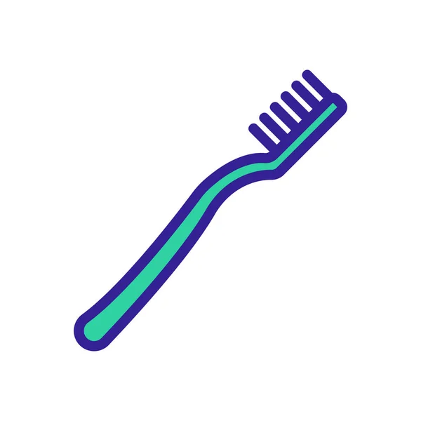 Ionische Tandenborstel Icoon Vector Ionische Tandenborstel Teken Kleur Symbool Illustratie — Stockvector
