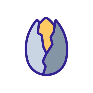 Açık tahıl ikonu vektörü. Kırık tahıl işareti. renk sembolü çizimi