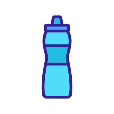 Şişe karıştırıcı ikon vektörü. Şişe çalkalayıcı. renk sembolü çizimi