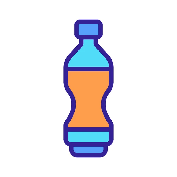 Fles Zonnebloemolie Icoon Vector Een Fles Zonnebloemolie Kleur Symbool Illustratie — Stockvector