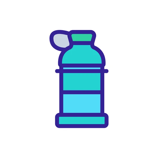 Пляшка Шейкера Вектором Значка Кришки Пляшка Шейкера Відкидною Кришкою Ілюстрація — стоковий вектор