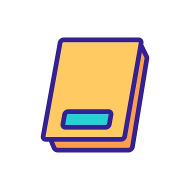 dikdörtgen şekilli elektrikli düz ölçekli ikon vektörü. Dikdörtgen şeklinde elektrikli düz ölçekli tabela. renk sembolü çizimi