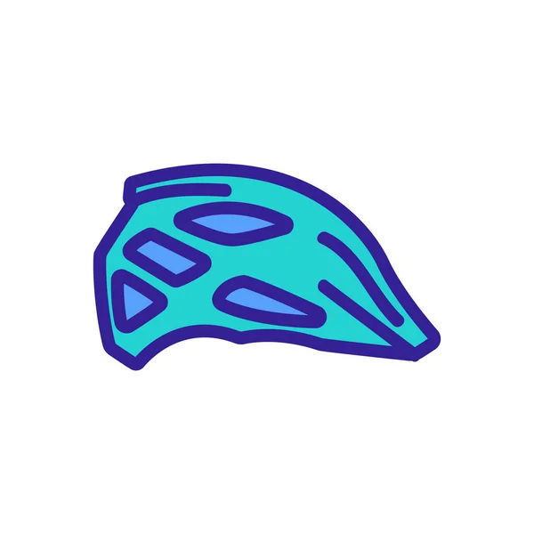 Beschermende Motorcross Race Helm Pictogram Vector Beschermende Motorcross Race Helm — Stockvector