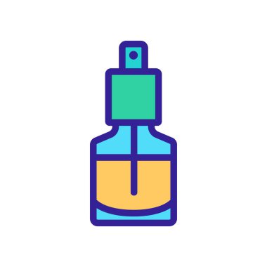 Küçük aromatik sprey ikon vektörü. Küçük aromatik sprey işareti. renk sembolü çizimi
