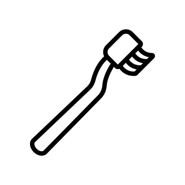 Вектор Широкої Головки Зубної Щітки Широкий Знак Зубної Щітки Ізольована — стоковий вектор