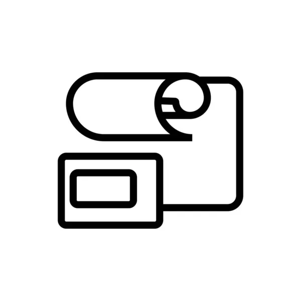 Mechanische Bloeddrukmeter Met Rapport Icoon Vector Mechanische Bloeddrukmeter Met Meldteken — Stockvector