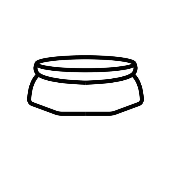 Nafukovací Trampolínový Vektor Ikon Nafukovací Trampolína Izolovaný Symbol Obrysu Ilustrace — Stockový vektor