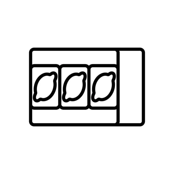 三个柠檬槽图标向量 三个柠檬槽标志 孤立等高线符号图解 — 图库矢量图片