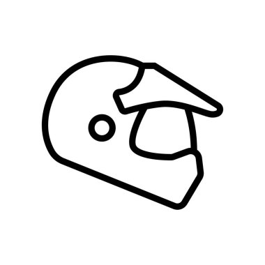 Dayanıklı miğferler ve vizör ikon vektörlü turizm. Dayanıklı miğferler ve vizörlü turizm. izole edilmiş sınır sembolü çizimi