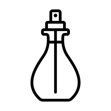 Sıvı ikon vektörlü sprey. Sıvı işaretli bir şişe sprey. izole edilmiş sınır sembolü çizimi