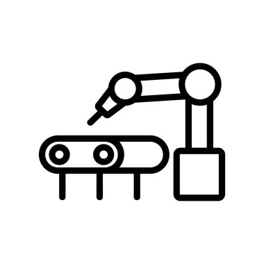 otomatik elektrik taşıyıcı ikon vektörü. Otomatik elektrikli taşıma levhası. izole edilmiş sınır sembolü çizimi