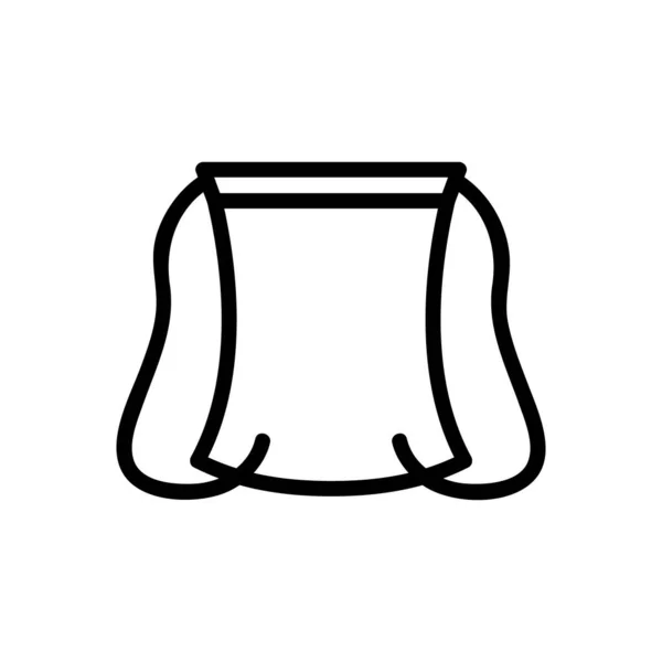 Тощий Рюкзак Вектором Иконок Тощий Рюкзак Табличкой Веревками Иллюстрация Изолированного — стоковый вектор