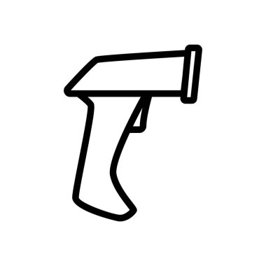 veri tarayıcı simgesi vektörü. veri tarayıcı işareti. izole edilmiş sınır sembolü çizimi