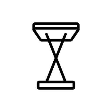 haç hoparlörü ikon vektörü. Haç hoparlörü işareti. izole edilmiş sınır sembolü çizimi