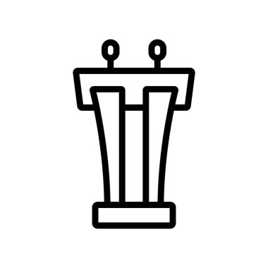 Hoparlör ikon vektörü. Hoparlör işareti. izole edilmiş sınır sembolü çizimi