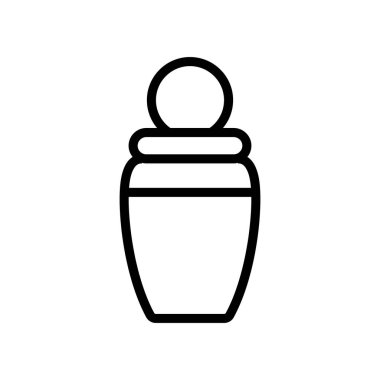 Büyük yuvarlak kapak ikon vektörlü yağ kutusu. Büyük yuvarlak kapaklı yağ tenekesi. izole edilmiş sınır sembolü çizimi