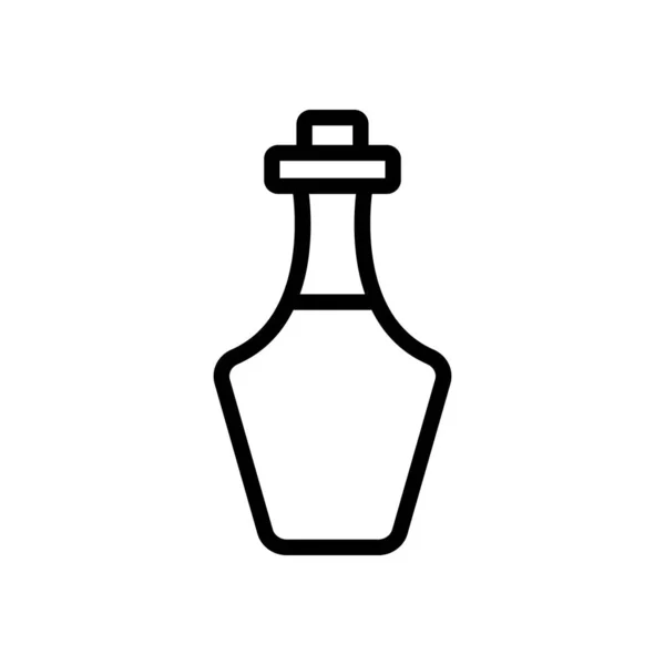 ギリシャのキッチンオイルボトルのアイコンベクトル ギリシャのキッチンオイルボトルのサイン 孤立した輪郭記号図 — ストックベクタ