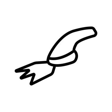 Çimen ikonu vektörü için bahçe makası. Bahçe makası çim işareti için. izole edilmiş sınır sembolü çizimi