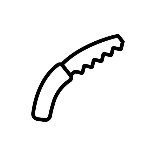 Zigzag garden knife icon vector. zigzag garden knife sign. isolated contour symbol illustration — Stock Illustration Zigzag Garden Knife Icon Vector Zigzag Garden Knife Sign Isolated Royalty Free Stock Illustrations