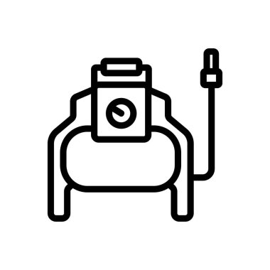 Teknoloji kontrol paneli ikon vektörü. Teknoloji kontrol paneli işareti. izole edilmiş sınır sembolü çizimi