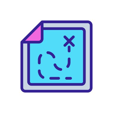 Kapalı göğüs ikonu vektörü. Kapalı göğüs işareti. renk sembolü çizimi