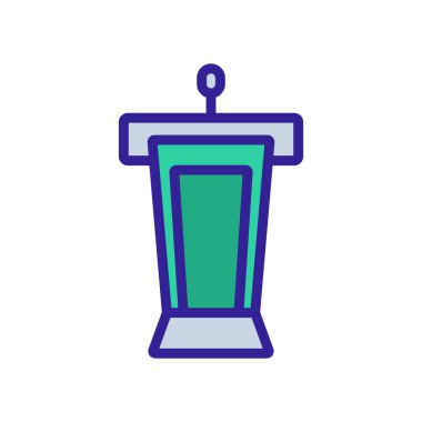 İletişim platformu ikon vektörü. İletişim platformu işareti. renk sembolü çizimi