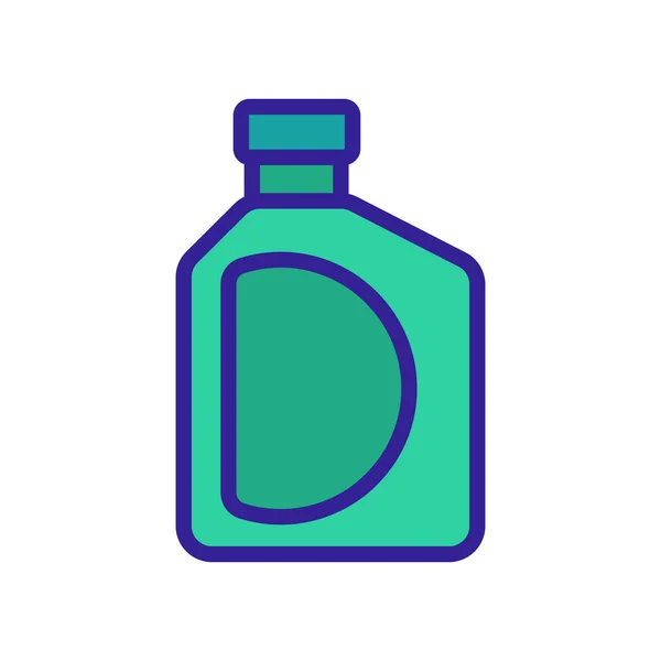 Flüssigkeitsflasche Mit Griff Symbol Vektor Flüssigkeitsflasche Mit Henkelschild Farbige Symbolabbildung — Stockvektor