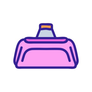 Normal spor çantası ikon vektörü. Normal spor çantası tabelası. renk sembolü çizimi