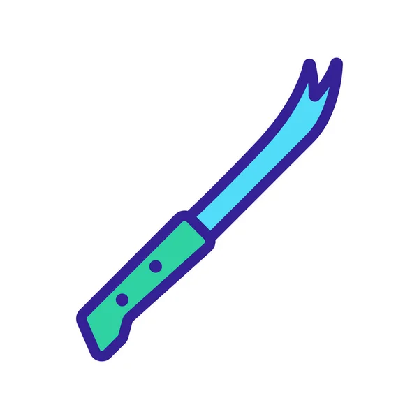Wektor Ikony Noża Znak Noża Kolorowy Symbol Ilustracji — Wektor stockowy