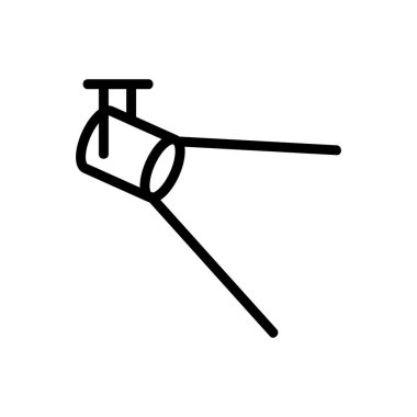 Işık projektörü ikon vektör illüstrasyonu yayar