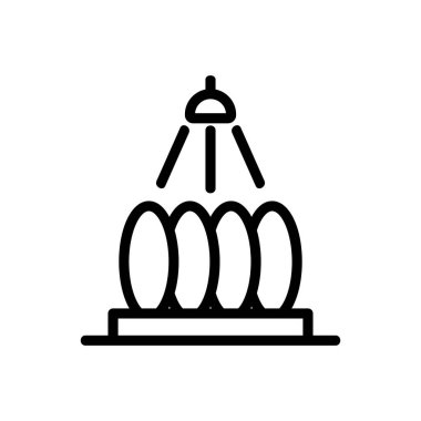 ışıklandırılmış plaka simgesi vektörü. Işıklı levhalar. izole edilmiş sınır sembolü çizimi