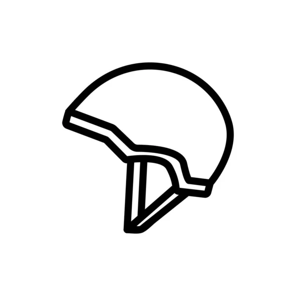 Protective Helmet Head Icon Vector Protective Helmet Head Sign Isolated — Stock Vector