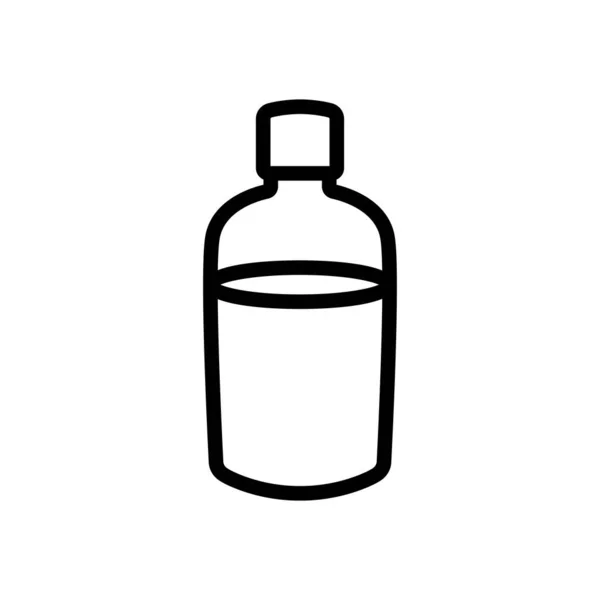 Bottle Acetone Icon Vector Bottle Acetone Sign Isolated Contour Symbol — Stock Vector