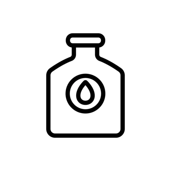 Teknisk Smörjd Flaska Ikon Vektor Teknisk Smörjbar Flaskskylt Isolerad Kontur — Stock vektor