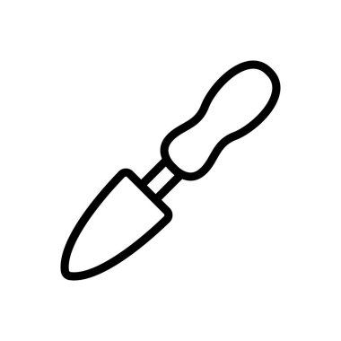 Köşelerin simge vektörünü yumuşatmak için bir araç. Köşeleri düzleştirmek için bir araç. izole edilmiş sınır sembolü çizimi