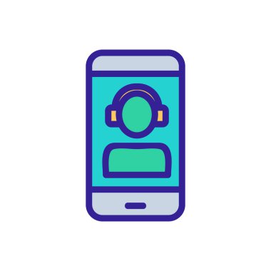 Video oyunu telefon ikon vektöründe. Video oyunu telefon işaretinde. renk sembolü çizimi