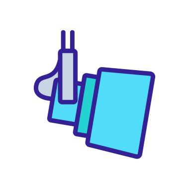 Profesyonel sahne ışıkları ikon vektörü. Profesyonel sahne ışıkları. renk sembolü çizimi