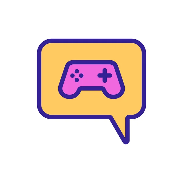 Thought Video Game Console Game Icon Vector Thought Video Game — Stock Vector