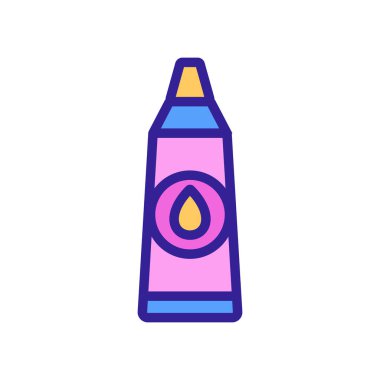 Kayganlaştırıcı krem ikon vektörü. Kayganlaştırıcı krem. renk sembolü çizimi