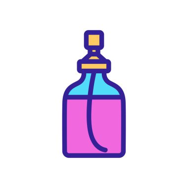 Disenser simge vektörlü kavanoz. Dispanser işaretli kavanoz. renk sembolü çizimi