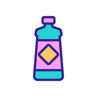 Bulaşık ikonu taşıyıcısı için jel. Bulaşık tabelası için jel. renk sembolü çizimi