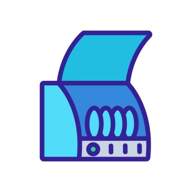 Boşaltma tahtası ikon vektörü. Boşaltma tahtası işareti. renk sembolü çizimi